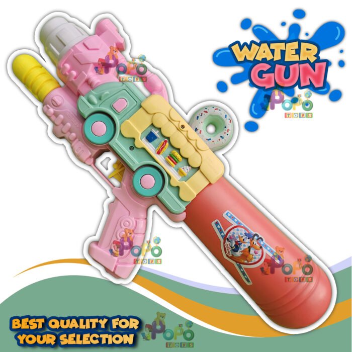 PoPo Toys Holi Pressure Pichkari with ELEPHANT Bag Tank- 2.5 LTR, with Free Balloons, Gulal and Surprise Holi Gift | Multicolor - Image 2
