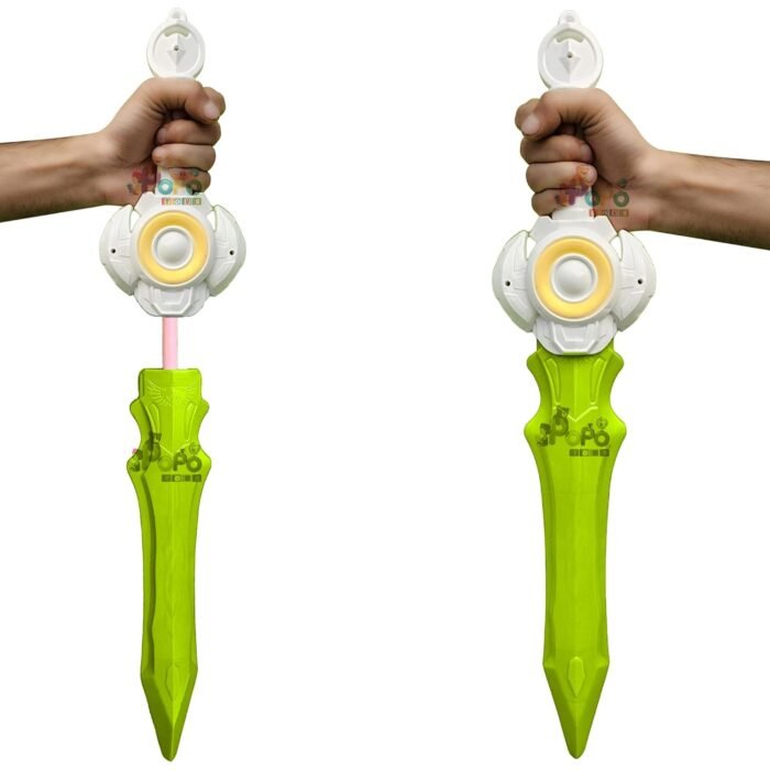 PoPo Toys Holi Pipe Pichkari - DARLING HOLI TALVAAR BAHUBALI| BLUE/NEON | With Free Balloons | Best Festival Gift For Kids - Image 6