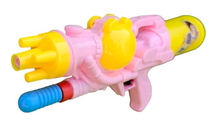 PoPo Toys Holi Pull - n - Pump Rapid Fun Pichkari | with Free Balloons & Gulal | Multicolor | High Pressure Light Weight Cute Astronomic Gun