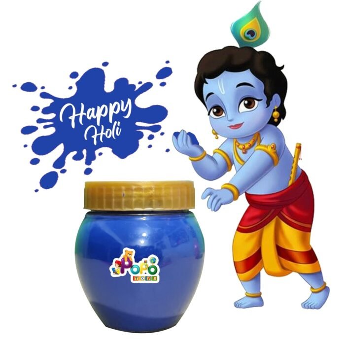 Popo Toys Holi Herbal Matki Gulal - 100% Organic, Pack of 6, multicolor - Image 8