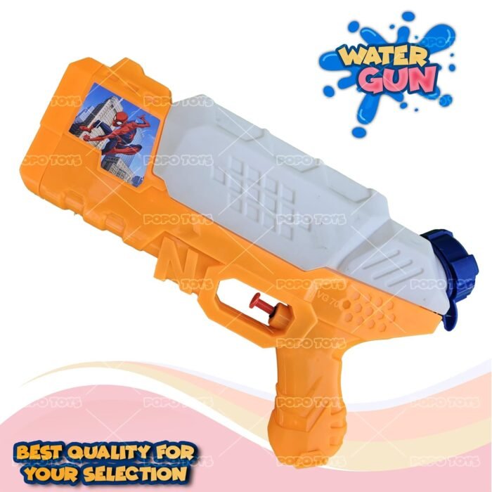 PoPo Toys Holi  Cute HydroFizz Fun Blaster Water Gun | with  Free Balloons | Rapid Orange | - Image 5