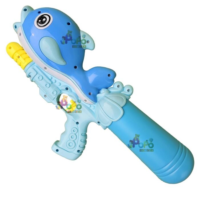 PoPo Toys Holi DOLPHIN Pull-n-Pump Pressure Pichkari | Ultimate Power Pressure | PINK | with Free Holi Balloons