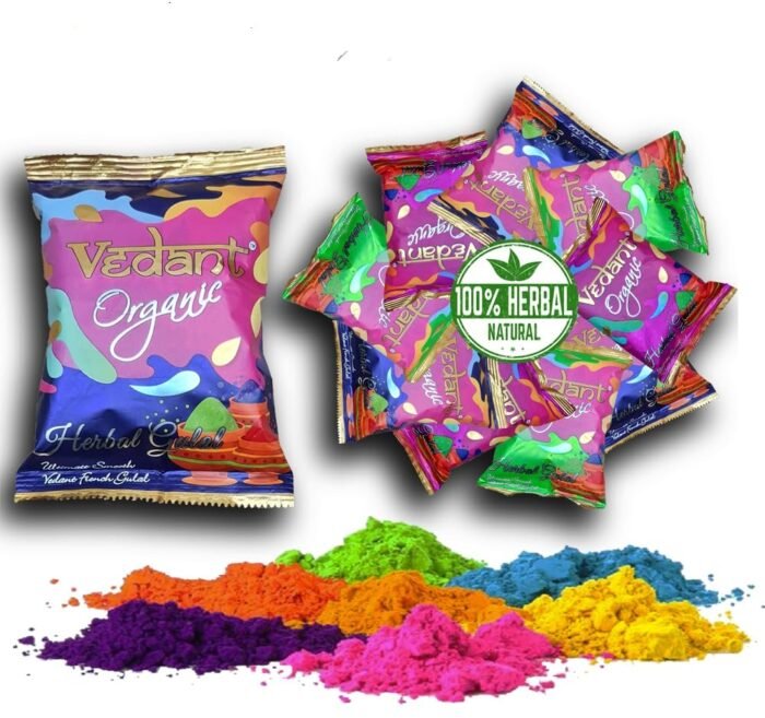 Popo Toys Holi Herbal Gulal - 100% Organic, 10 Pcs (100gm X 10), multicolor - Image 2