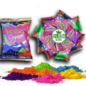 Popo Toys Holi Herbal Gulal - 100% Organic, 10 Pcs (100gm X 10), multicolor