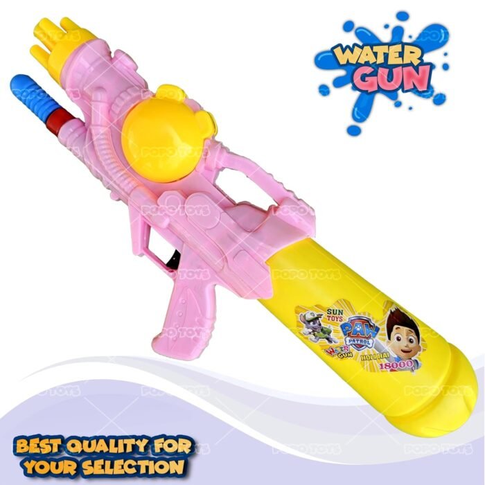 PoPo Toys Holi Pull - n - Pump Rapid Fun Pichkari | with Free Balloons & Gulal | Multicolor | High Pressure Light Weight Cute Astronomic Gun - Image 6