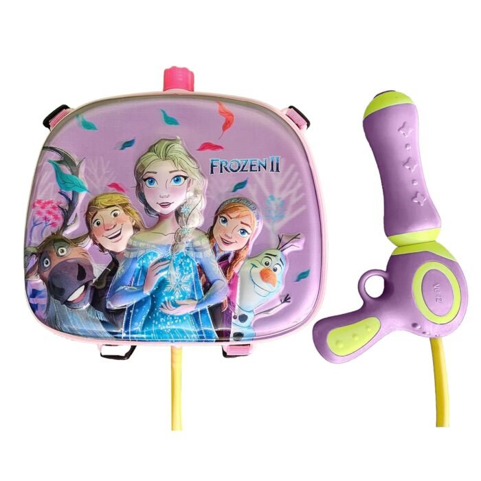 PoPo Toys Holi Pressure Pichkari with FROZEN Bag Tank- 3 LTR, with Free Balloons, Gulal and Surprise Holi Gift | Multicolor - Image 2