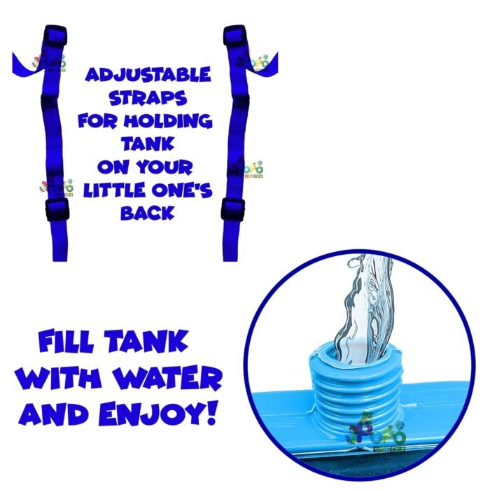 PoPo Toys Holi Pressure Pichkari with RABIT Bag Tank- 2.5 LTR, with Free Balloons, Gulal and Surprise Holi Gift | Multicolor - Image 3