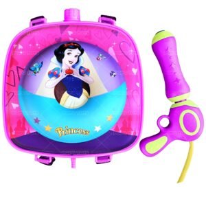 PoPo Toys Holi Pressure Pichkari with  Donut Princess Character Bag Tank- 3 LTR, with Free Balloons, Gulal and Surprise Holi Gift | Multicolor
