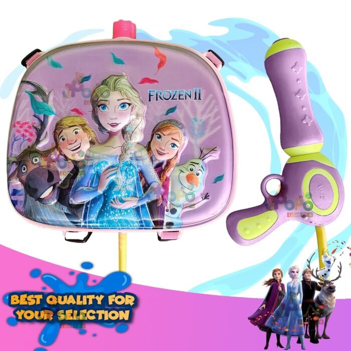 PoPo Toys Holi Pressure Pichkari with FROZEN Bag Tank- 3 LTR, with Free Balloons, Gulal and Surprise Holi Gift | Multicolor - Image 7