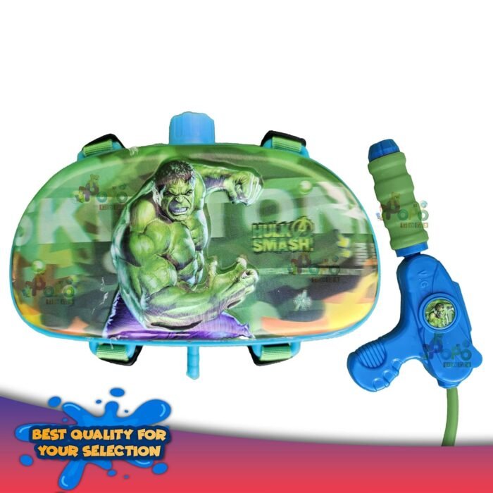 PoPo Toys Holi Pressure Pichkari with  HULK PENCIL BOX  Character Bag Tank- 2.5 LTR, with Free Balloons, Gulal and Surprise Holi Gift | Multicolor - Image 5