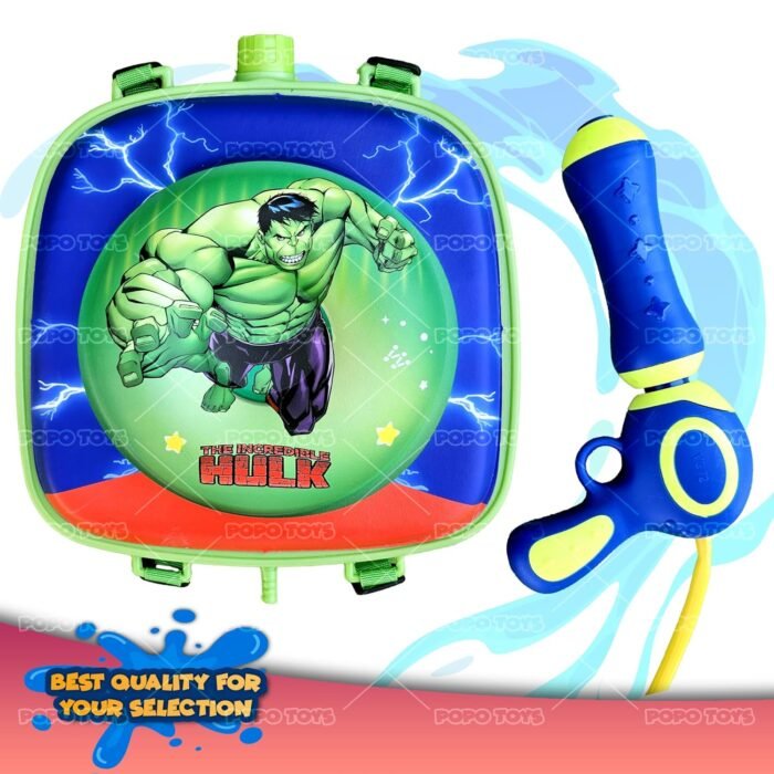 PoPo Toys Holi Pressure Pichkari with  Donut HULK Character Bag Tank- 3 LTR, with Free Balloons, Gulal and Surprise Holi Gift | Multicolor - Image 6