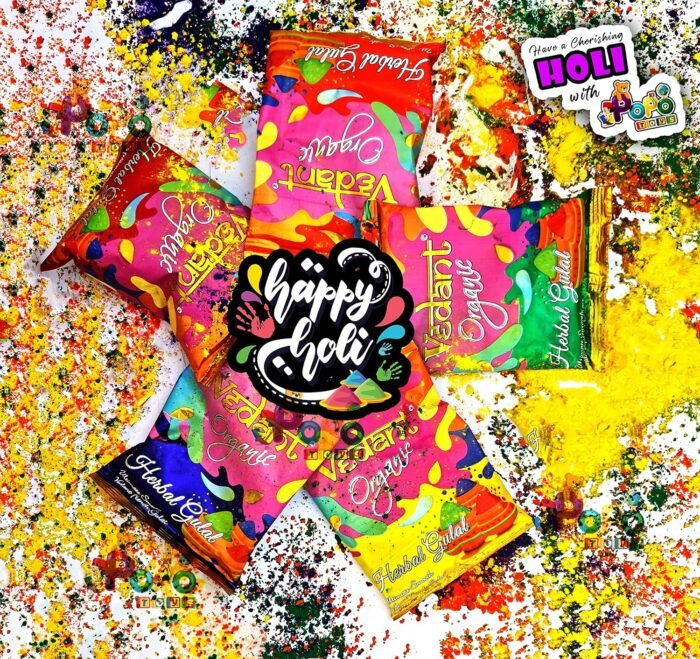 Popo Toys Holi Herbal Gulal - 100% Organic, 10 Pcs (100gm X 10), multicolor - Image 6